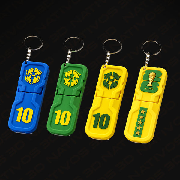 Kit Chaveiros Brasil Futebol