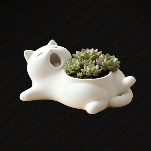 Vaso Gatinho para Suculentas