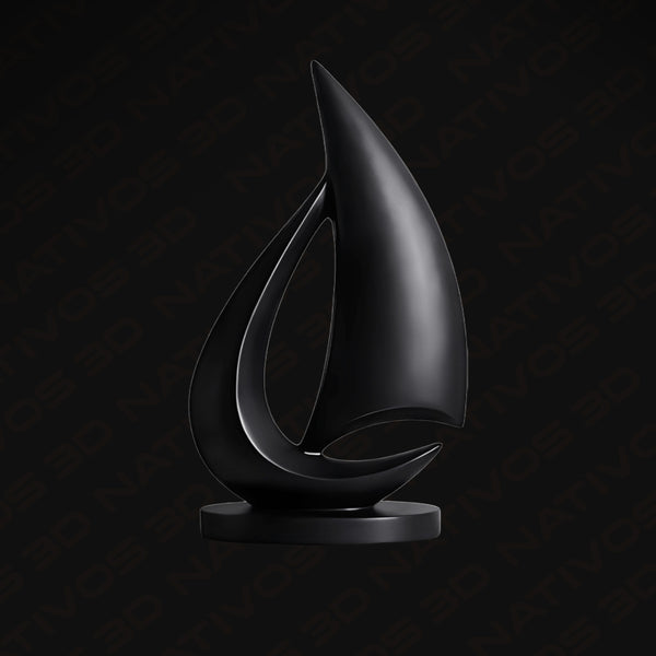 Escultura Chama Abstrata
